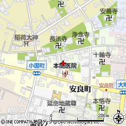 新潟県村上市寺町周辺の地図