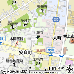 新潟県村上市大工町1周辺の地図