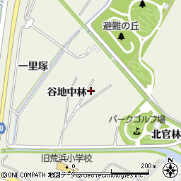 宮城県仙台市若林区荒浜谷地中林周辺の地図