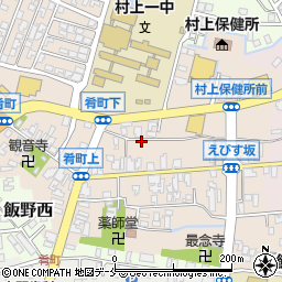 新潟県村上市肴町周辺の地図