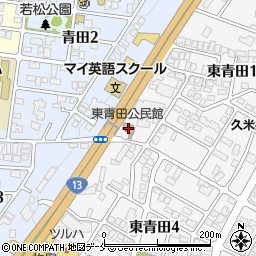 東青田公民館周辺の地図