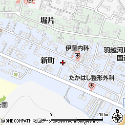 新潟県村上市新町周辺の地図