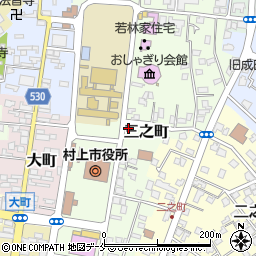 新潟県村上市三之町周辺の地図