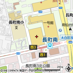 アサヒシューズ　仙台ララガーデン長町店周辺の地図