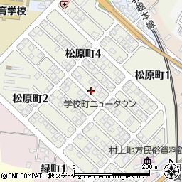新潟県村上市松原町周辺の地図