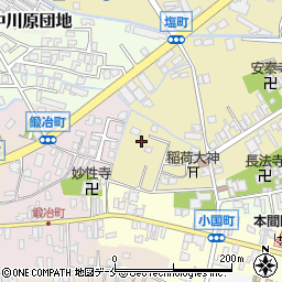 新潟県村上市塩町周辺の地図