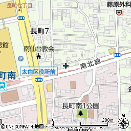 鍵の出張救急車仙台市太白区長町営業所２４時間受付センター周辺の地図