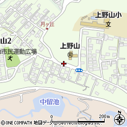 上野山小学校前周辺の地図