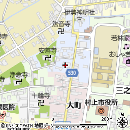 村上信用金庫本店周辺の地図