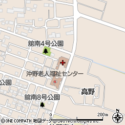 仙台市役所　若林区市民センター沖野市民センター周辺の地図