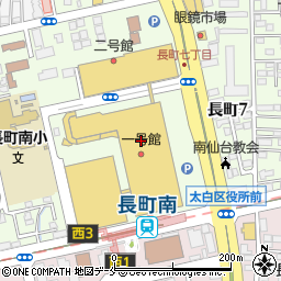 焼肉レストラン ひがしやま ザ・モール仙台長町店周辺の地図