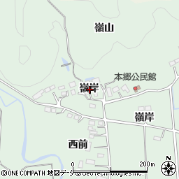 宮城県仙台市太白区茂庭嶺岸周辺の地図