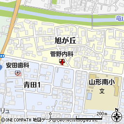 菅野内科医院周辺の地図