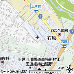 新潟県村上市石原周辺の地図