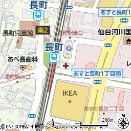 仙台市役所　建設局長町駅東口自転車等駐車場周辺の地図