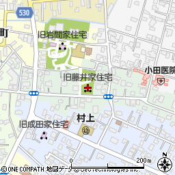 村上市　旧藤井家住宅周辺の地図