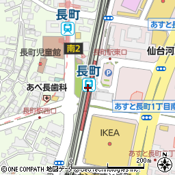 宮城県仙台市太白区周辺の地図