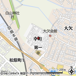 新潟県村上市幸町周辺の地図