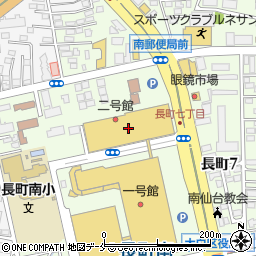 ソフトバンク　ザ・モール仙台長町周辺の地図