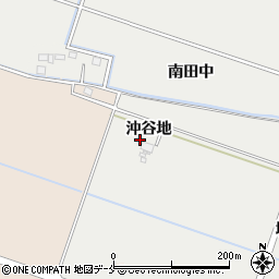 宮城県仙台市若林区荒井沖谷地周辺の地図