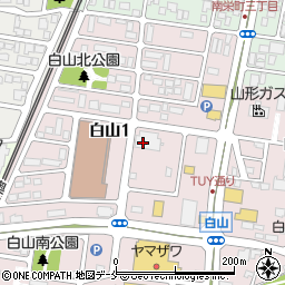 株式会社テレビユー山形　編成部・放送部周辺の地図