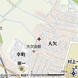 大欠警察アパート周辺の地図