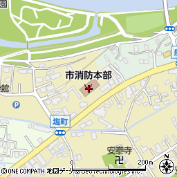 村上市消防本部警防課周辺の地図
