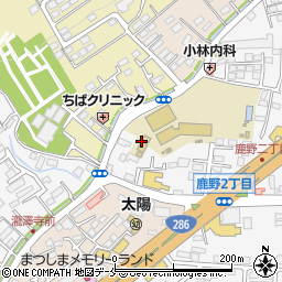 仙台市　鹿野児童館周辺の地図