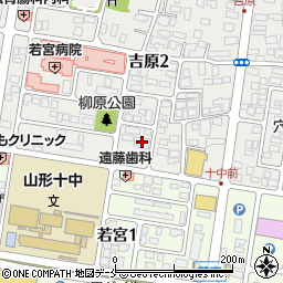 吉原集会所周辺の地図
