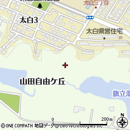 宮城県仙台市太白区山田自由ケ丘15周辺の地図