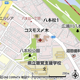 仙台市八本松市民センター周辺の地図