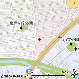 富士建材山形支店周辺の地図