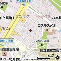 宮城県仙台市太白区八本松2丁目3周辺の地図