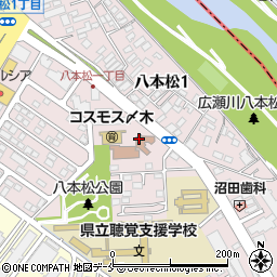 仙台市役所　太白区市民センター八本松市民センター周辺の地図