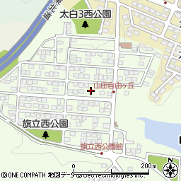 宮城県仙台市太白区山田自由ケ丘32周辺の地図
