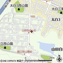宮城県仙台市太白区山田自由ケ丘26-8周辺の地図