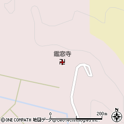 鑑窓寺周辺の地図