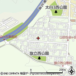 宮城県仙台市太白区山田自由ケ丘41周辺の地図
