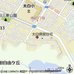 県営太白住宅周辺の地図