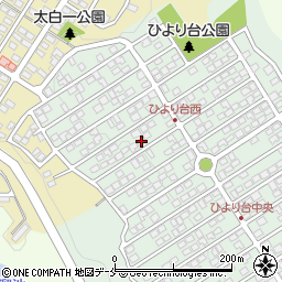宮城県仙台市太白区ひより台43-7周辺の地図