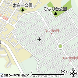 宮城県仙台市太白区ひより台43-30周辺の地図