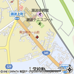 瀬波郵便局周辺の地図