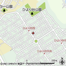 宮城県仙台市太白区ひより台33-16周辺の地図