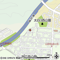 宮城県仙台市太白区山田自由ケ丘44周辺の地図
