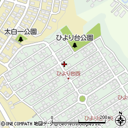 宮城県仙台市太白区ひより台35-16周辺の地図