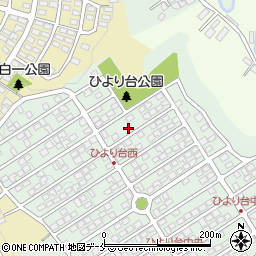 宮城県仙台市太白区ひより台35-10周辺の地図