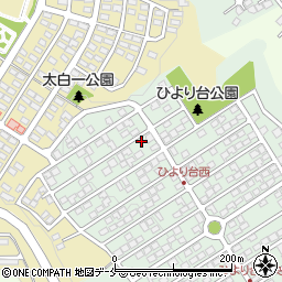宮城県仙台市太白区ひより台41-45周辺の地図