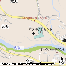 宮城県仙台市太白区秋保町湯元行澤周辺の地図
