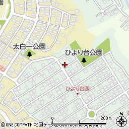 宮城県仙台市太白区ひより台37-7周辺の地図