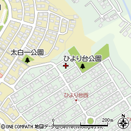 宮城県仙台市太白区ひより台37周辺の地図